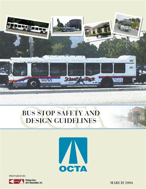 Bus Stop Safety and Design Guidelines .